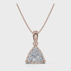 The Trinity Pendant: 0.55 CTW Trillion Cluster Lab-Grown Diamond Necklace 14K-18K Gold/Platinum